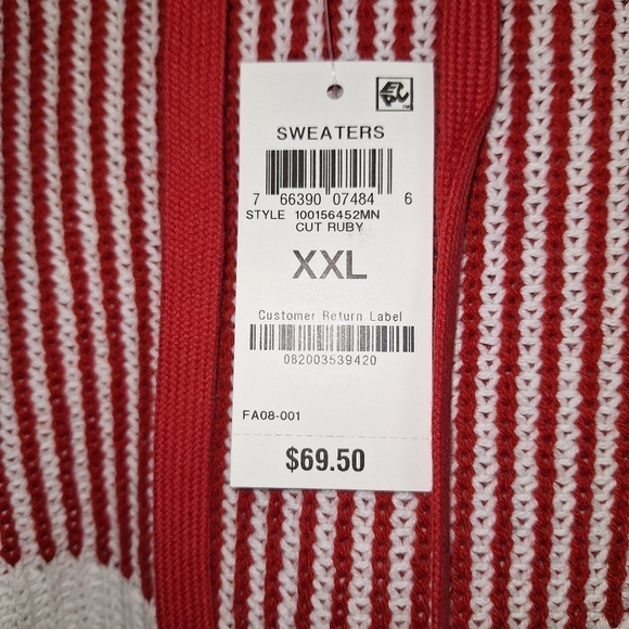 An INC chunky knit hodded sweater in a mens size XXL. NWT with no flaws. - Picture 2 of 8